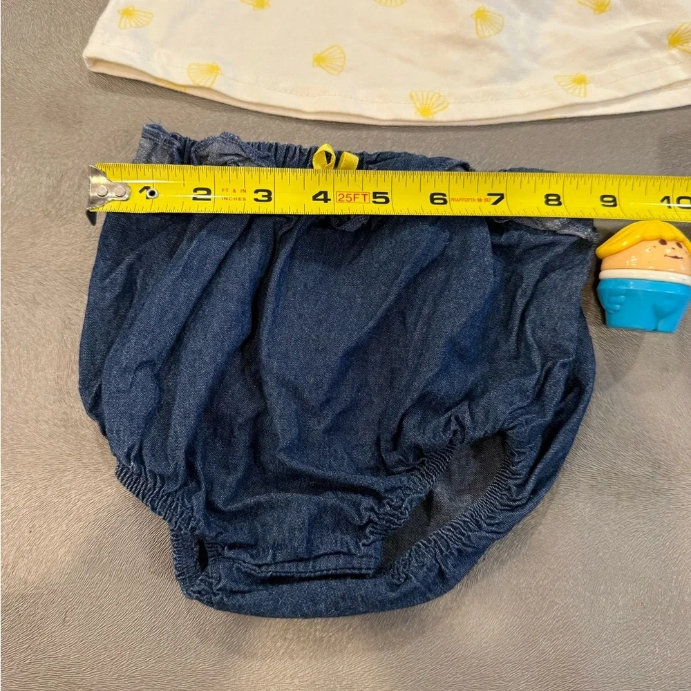 Tahari baby Yellow and Blue Kids Outfit. Size 12 months
